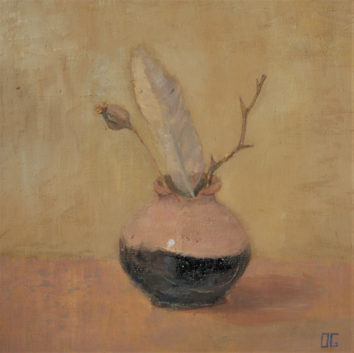 Still life with a vase by Olga Gnezdilova