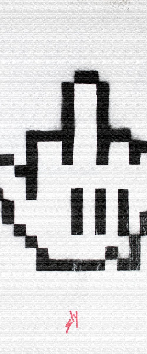 UP YURS! (ON A BOX CANVAS). by Juan Sly