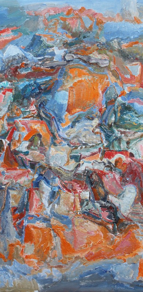 Winter in a small town by Taron Khachatryan