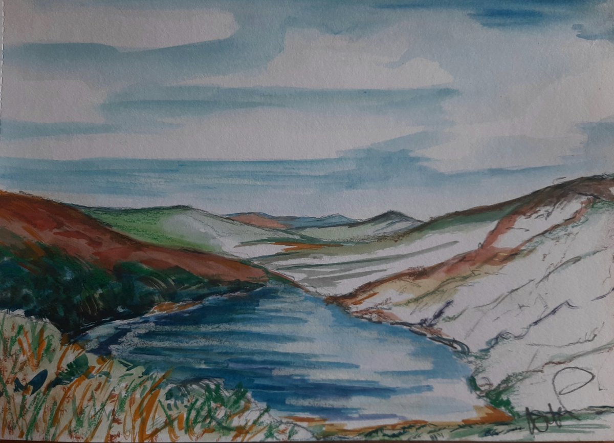 Sunny day over Lough Tay. Wicklow Ireland by Niki Purcell