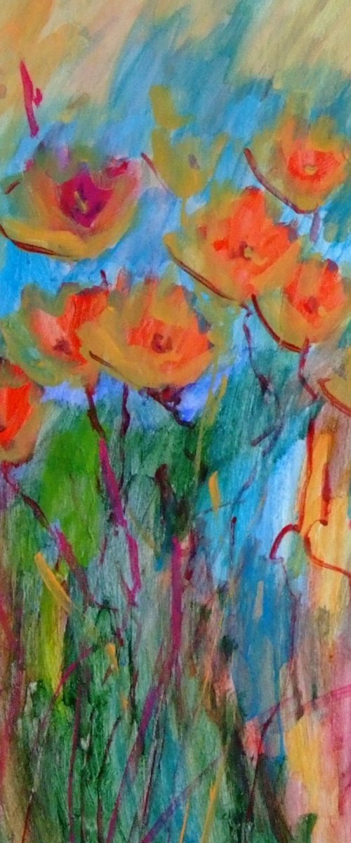 Garden Flowers in Bloom by Marina Krylova