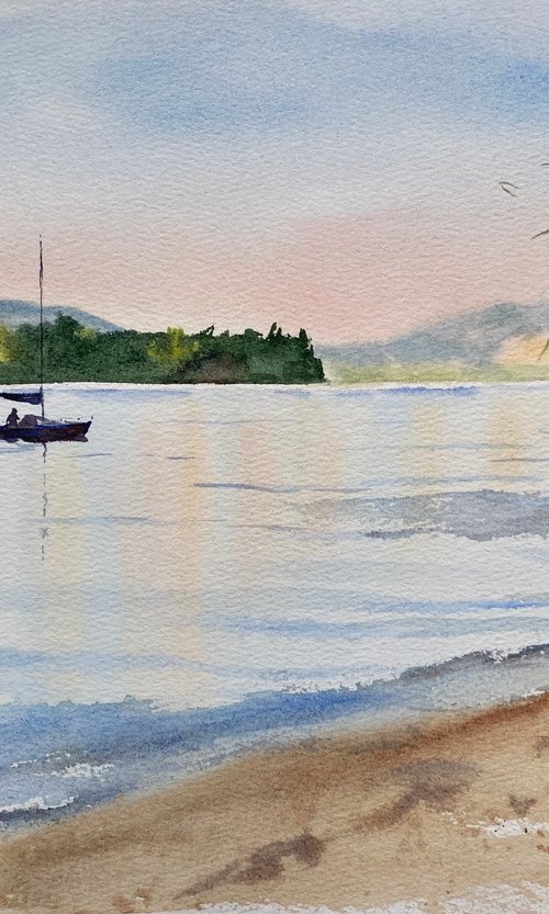 The Volga river by Alla Semenova