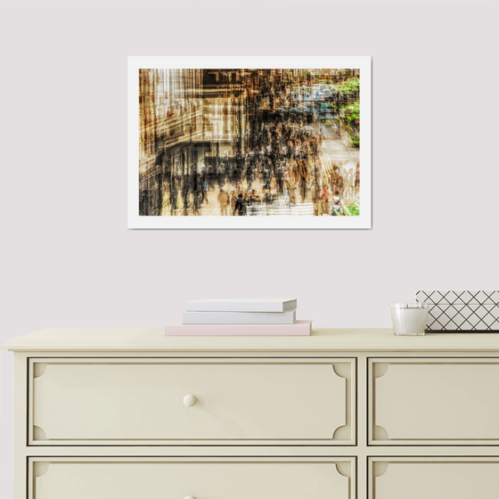 Busy City Street. Limited Edition 1/50 15x10 inch Photographic Print