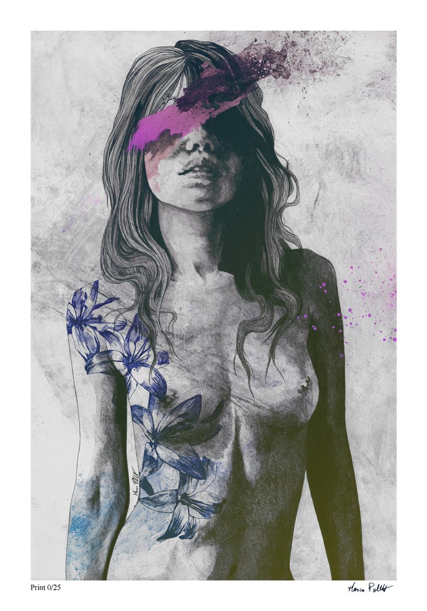 Urban And Pop Giclee Print , To The Marrow: Purple By Marco Paludet, 14 X 20, Artwork For Sale On Artfinder
