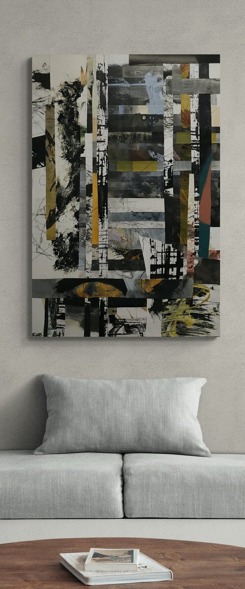 Contemplative Disjointed Reality Collage by Kris Haas