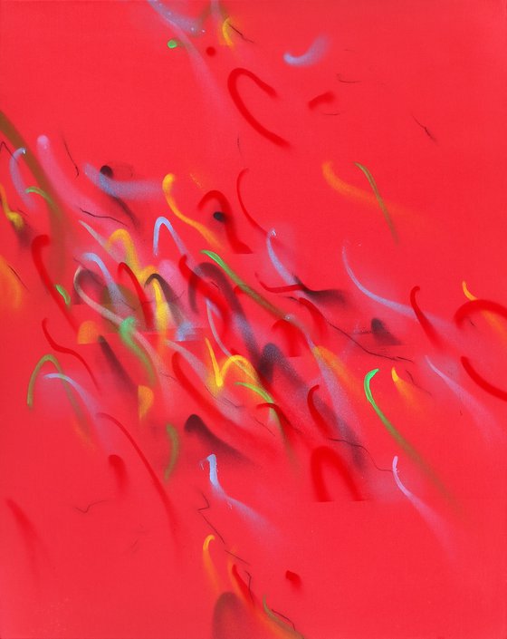 Diptych 'Blue And Red Notes"