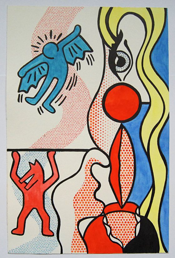 Inspired by Lichtenstein and Haring