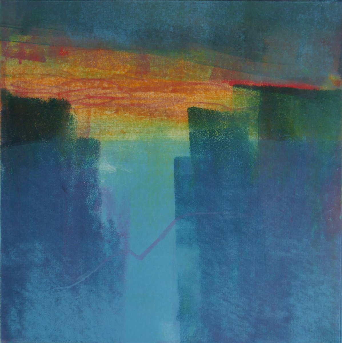 Abstract Limited Edition Print , Stand Together By Sue Roe, 9 X 9, Artwork For Sale On Artfinder