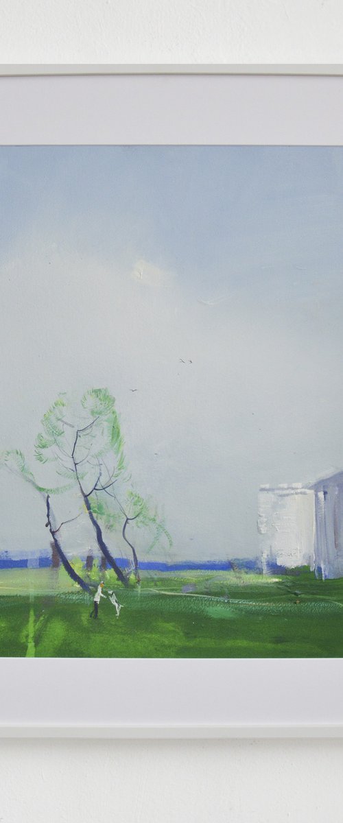 Walking with dog. Peyzazhka by Igor Nekraha