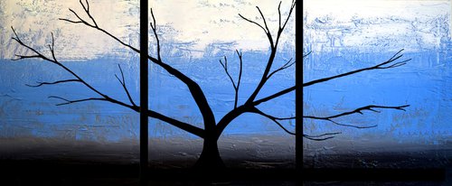 Tree on Ice Blue Sky by Stuart Wright