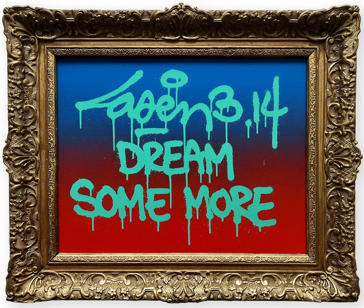 Urban And Pop Abstract Painting By Laser 3.14, 24 X 20", Dream Then Dream..., Original Artwork