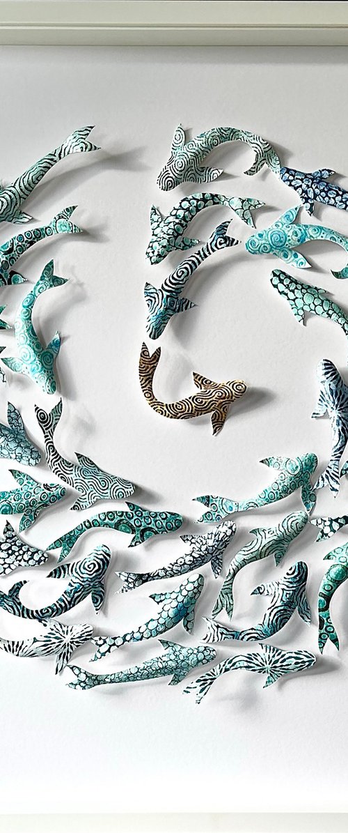 The Golden One - Circle of Koi by Amanda Deadman