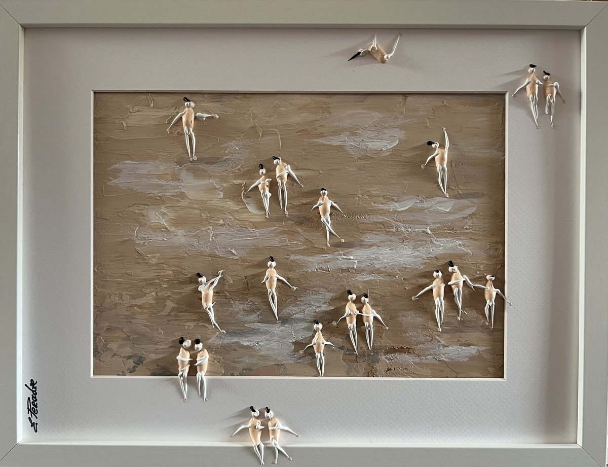 Abstract Portrait Acrylic Painting By Eka Peradze, 17 X 13, Freedom People Eka Peradze, Original Artwork