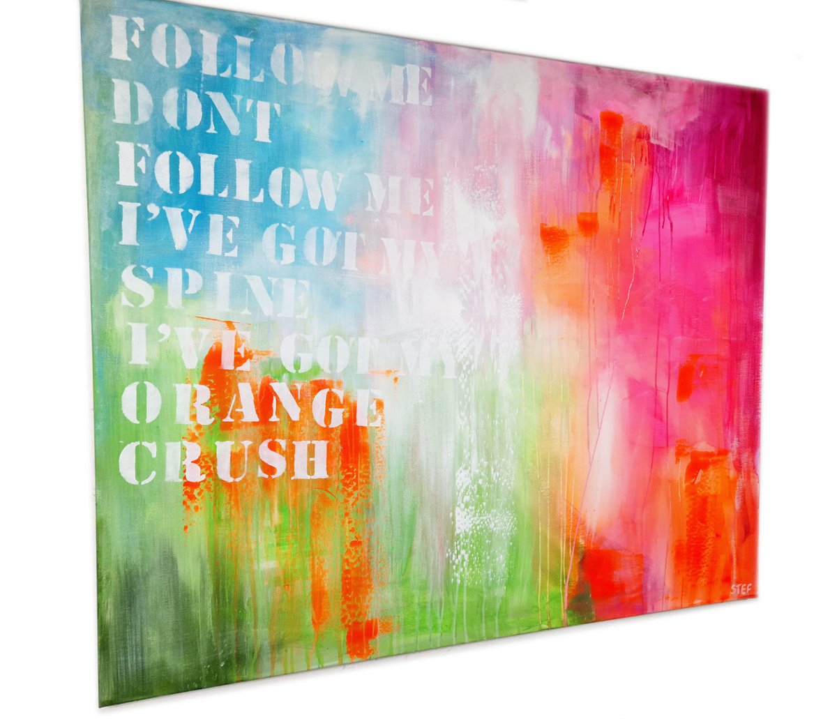 Orange Crush By Stefanie Rogge, 47 X 39, Artwork For Sale On Artfinder