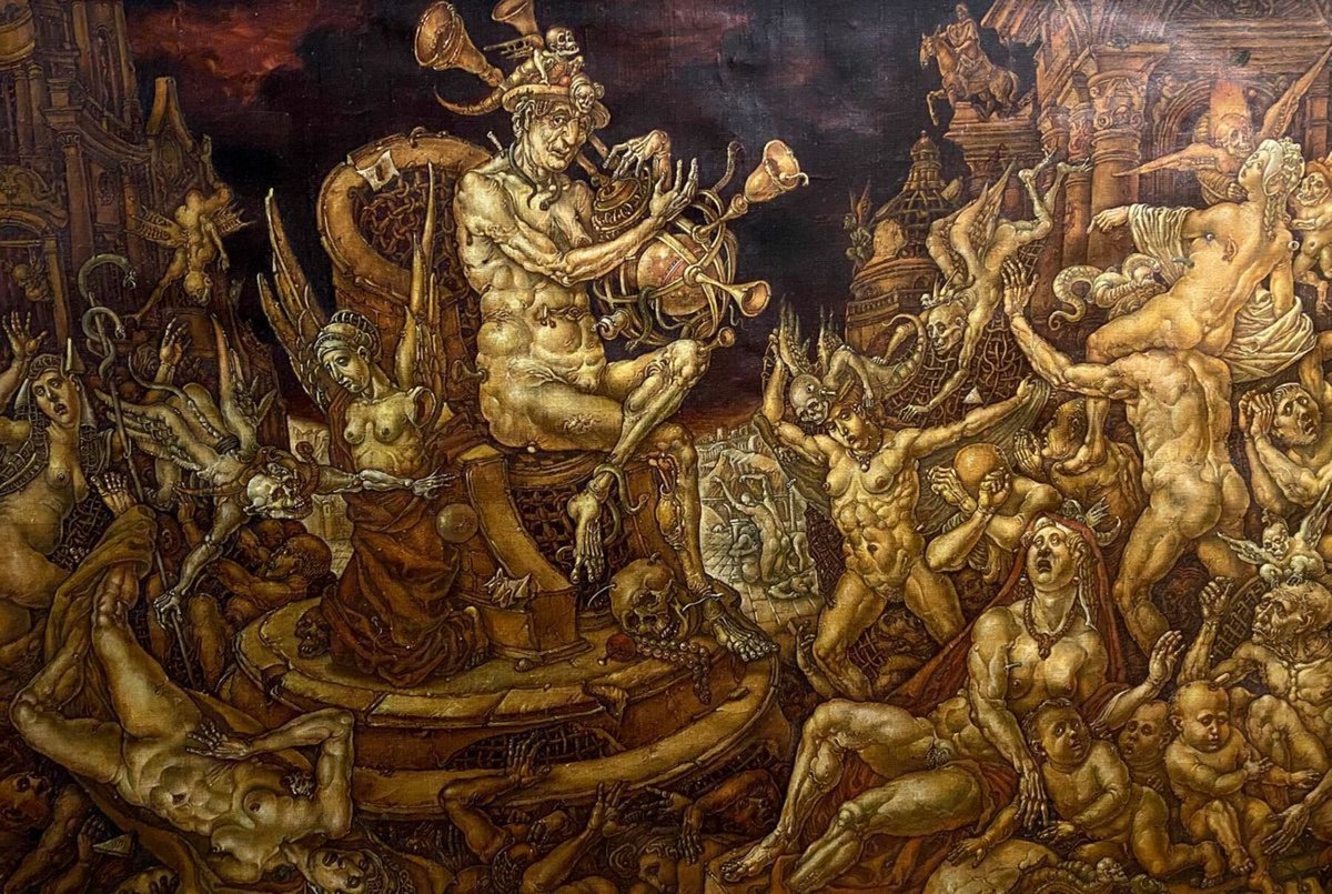 Surrealistic Oil Painting , Death Triumph By Oleg And Alexander Litvinov, 28 X 46, Artwork For Sale On Artfinder
