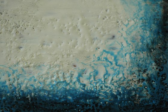 "Whisper Of Silence". Encaustic Abstract.