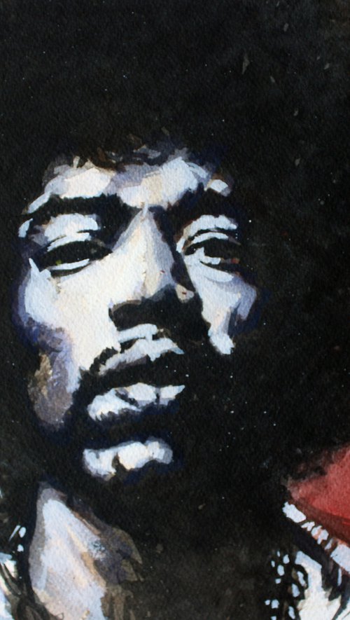 Jimi Hendrix 2 by Volodymyr Melnychuk
