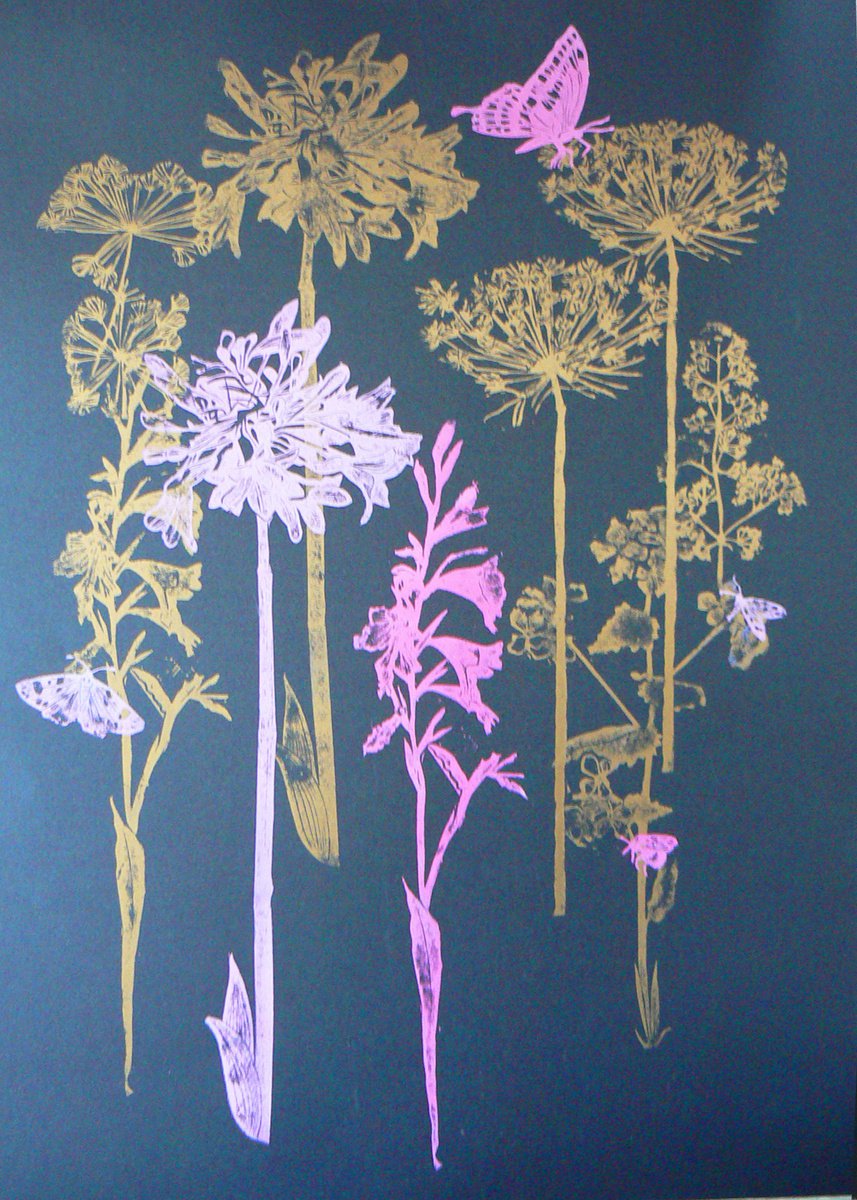Botanical Limited Edition Print By Carolynne Coulson, 20 X 28, Flora And Fauna, Original Artwork