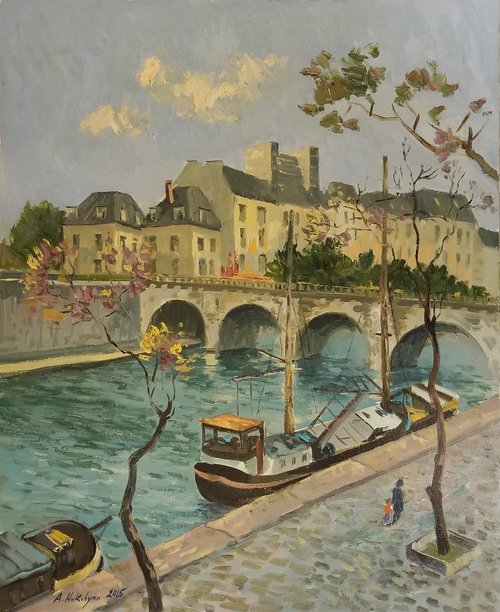 Paris, view over Seine – One of a Kind by Hrachya Hakobyan