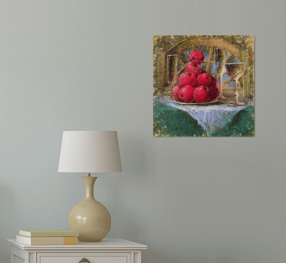 Red Apples on Table