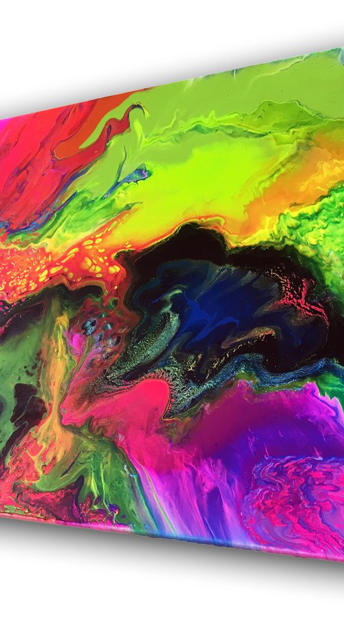 "How You Like Me Now" - FREE SHIPPING to the USA - Original Abstract PMS Acrylic Painting, 24 x 18 inches by Preston M. Smith (PMS)