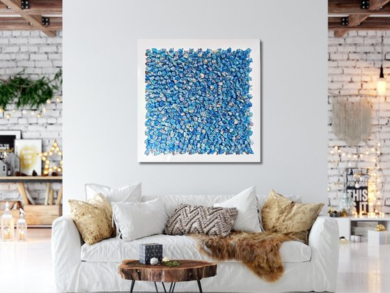 Connection, blue #29(36"x36")