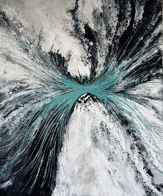 Crescendo — Turquoise Abstract