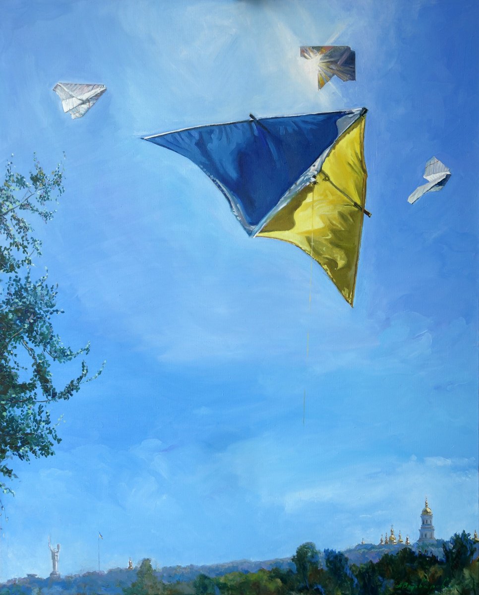 Impressionistic Landscape Oil Painting By Anatolii Varvarov, 41 X 51, Let