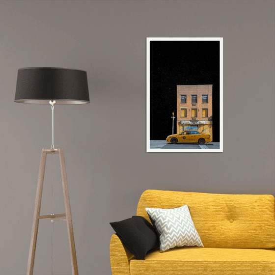 Yellow Taxicab, New York - 24 x 36"