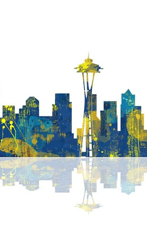 Seattle Washington Skyline by Marlene Watson