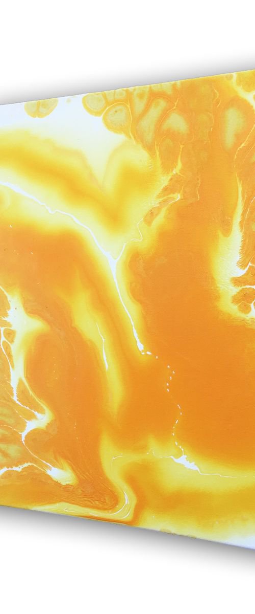 "Electric Lemonade" - SPECIAL PRICE - Original Abstract PMS Acrylic Painting - 16 x 20 inches by Preston M. Smith (PMS)