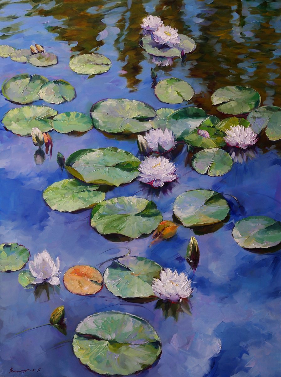 Water lilies by Gennady Vylusk