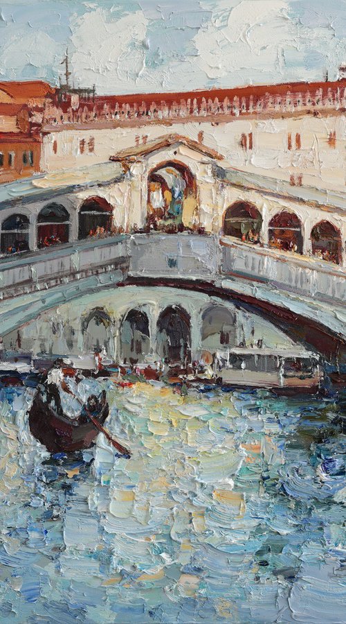 Rialto Bridge in Venice by Anastasiia Valiulina