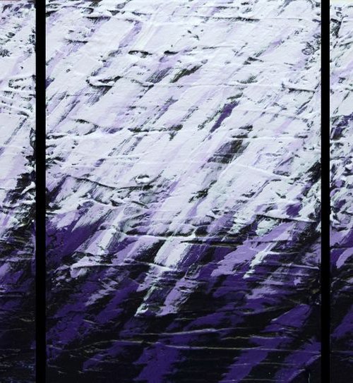 Violet Storm Beautiful triptych by Stuart Wright