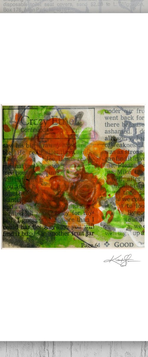 Encaustic Floral 5 by Kathy Morton Stanion