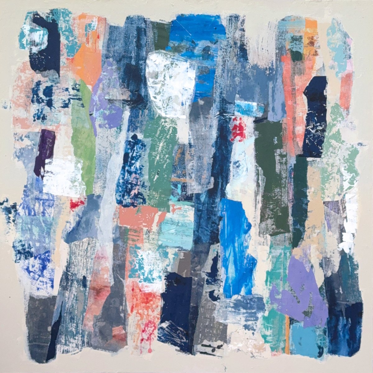 Abstract Painting By Adam Collier Noel, 36 X 36, Floraphonia, Original Artwork