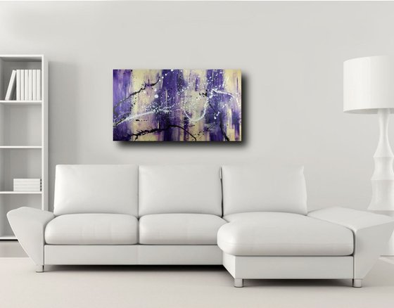 large abstract painting 150x80 cm-large wall art   title : abstract-c378