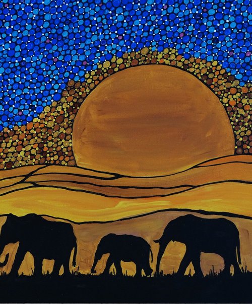 A journey of elephants by Rachel Olynuk