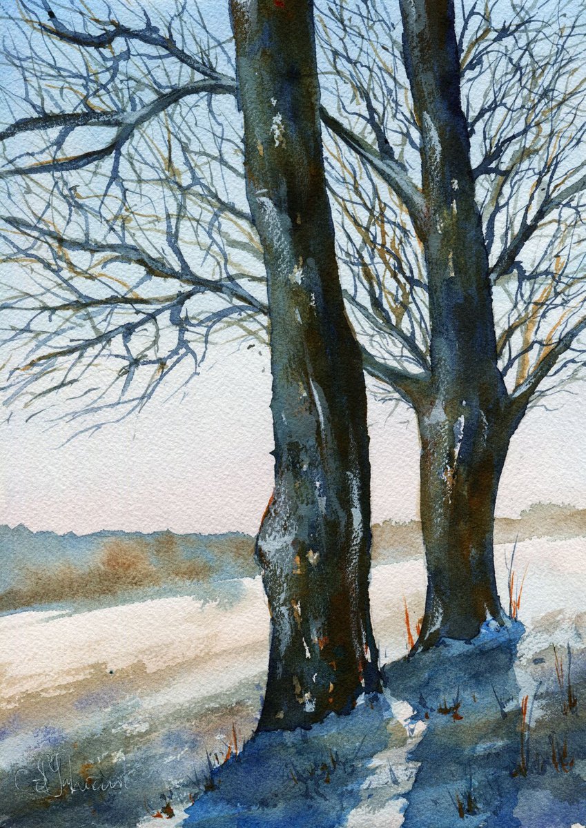 Winter landscape by Oleksii Iakurin