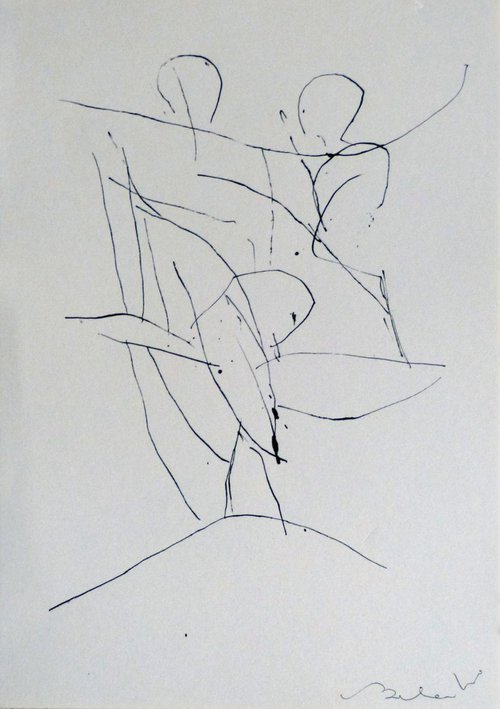 Rhythmic study 6, 29x21 cm by Frederic Belaubre