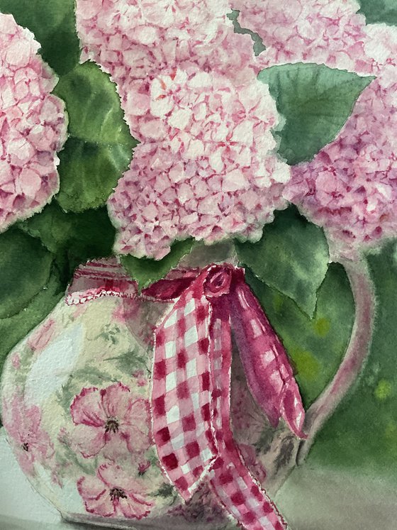 Provence style hydrangeas