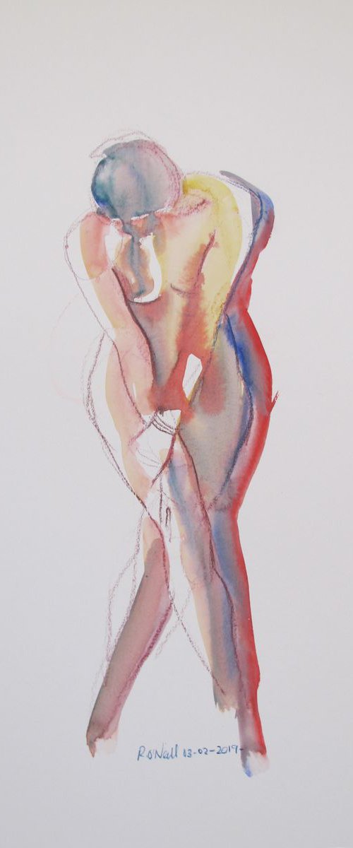 Standing female nude by Rory O’Neill