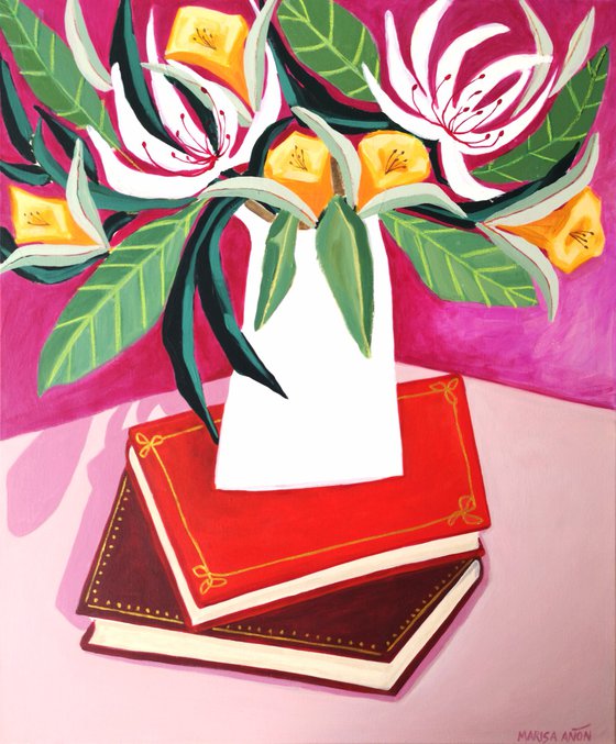 Flowers and Books