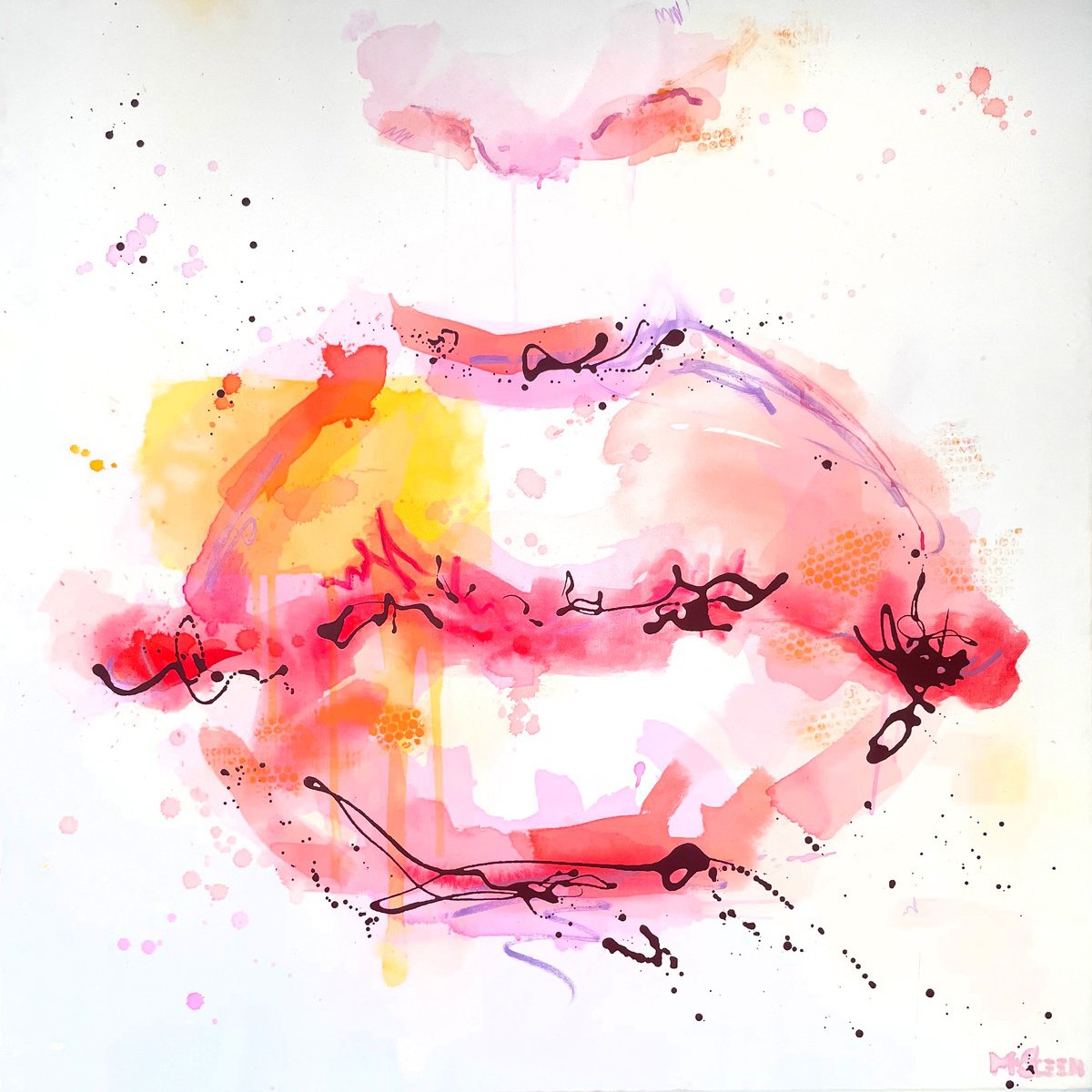 Red lips (out on exhibition) by Monique van Steen