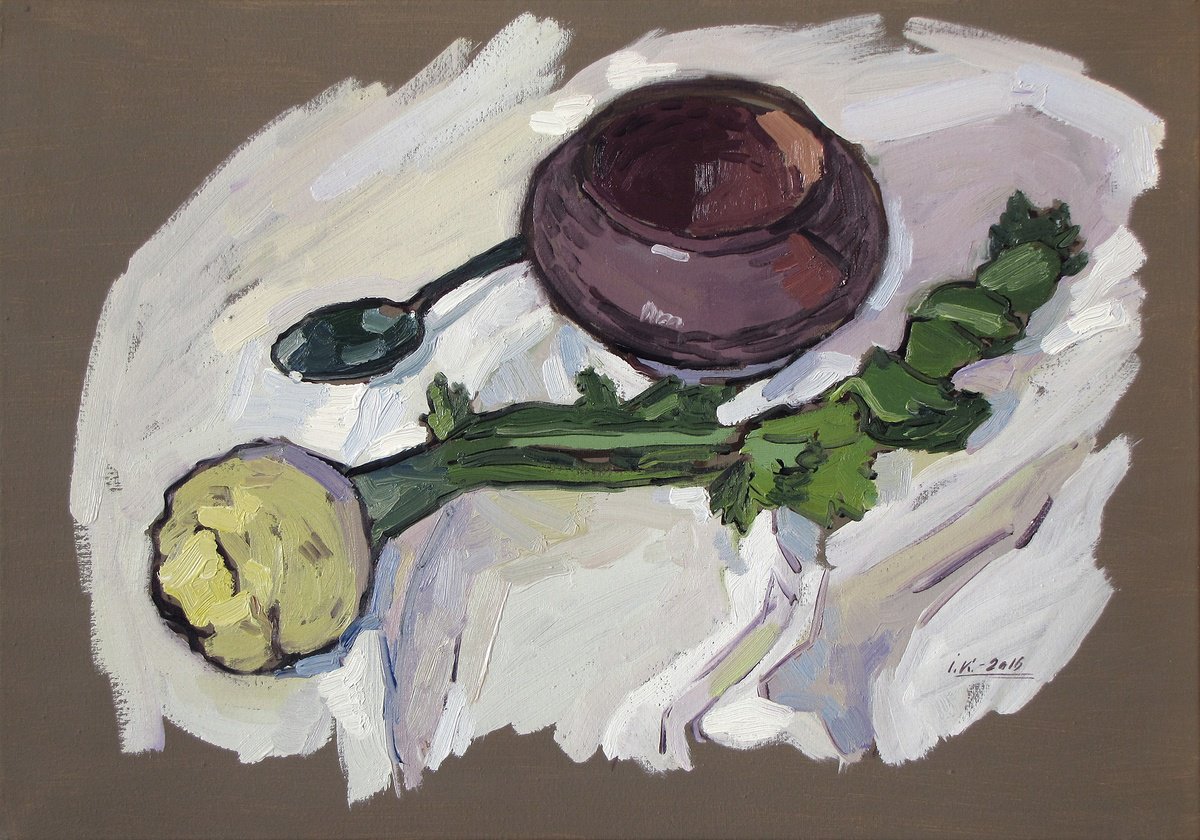 Still Life with Celery by Ivan Kolisnyk