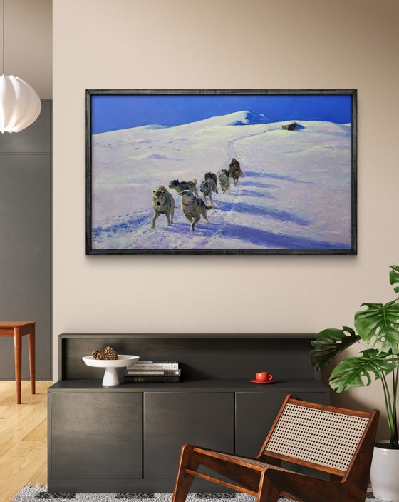 Sledding in the Mountains