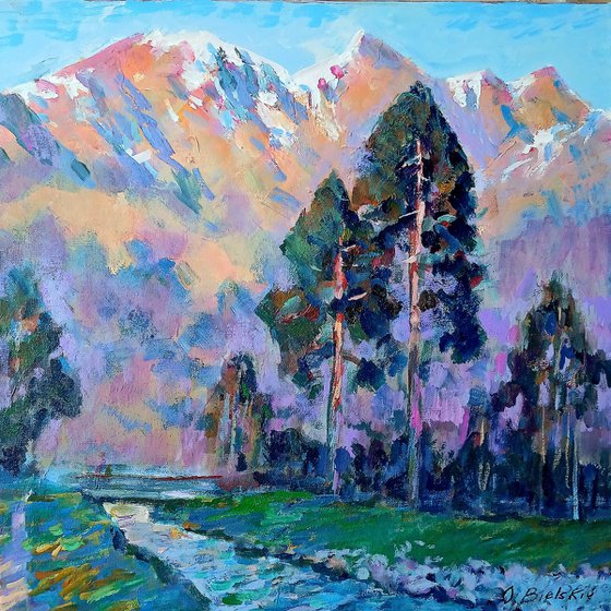 EVENING IN ALPS