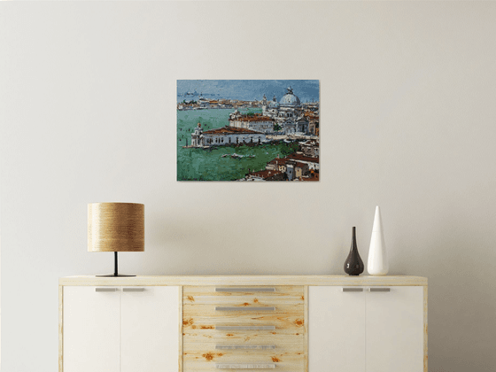 Italian landscape. Venice- Original impasto landscape painting