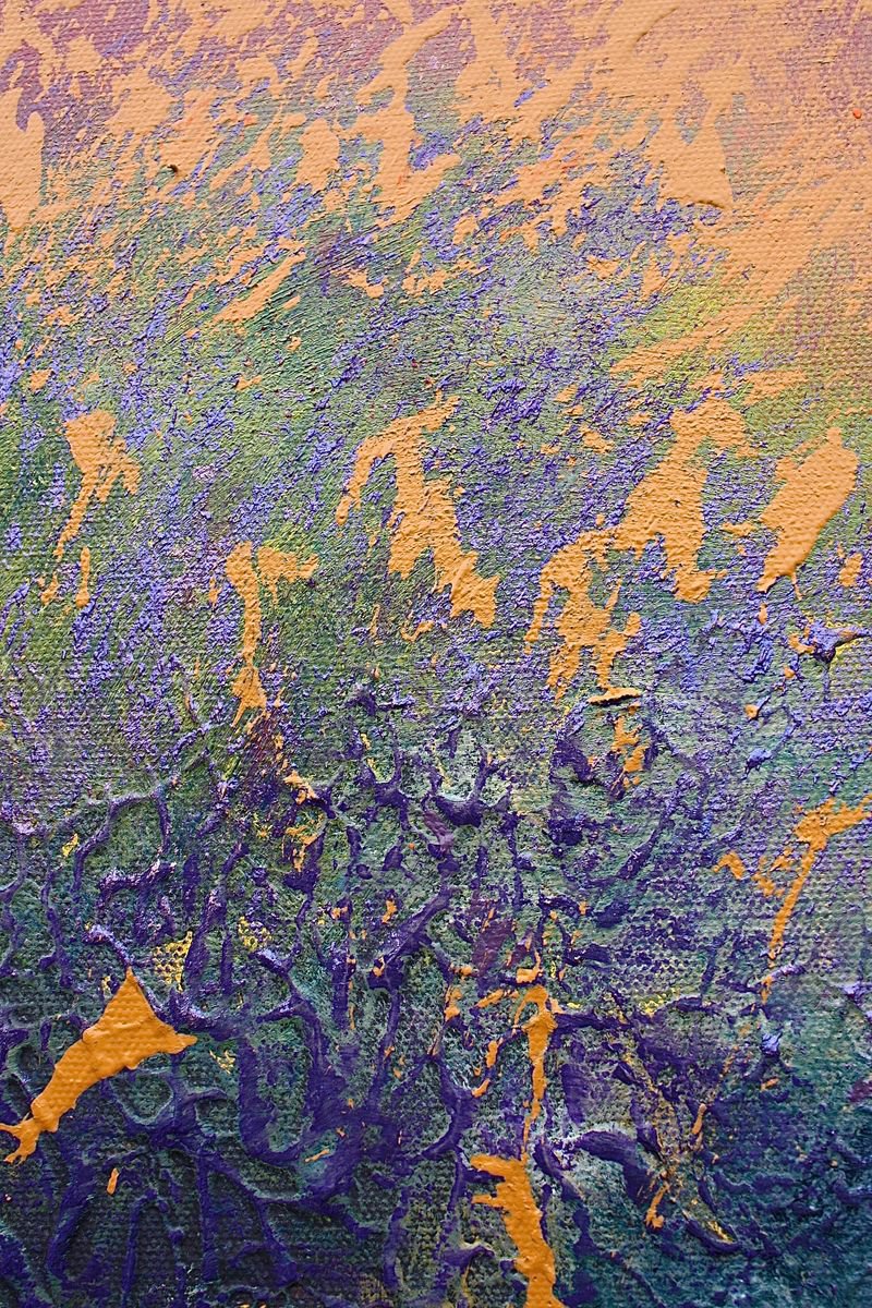 Blue Trees Intense 1 (Large Painting)