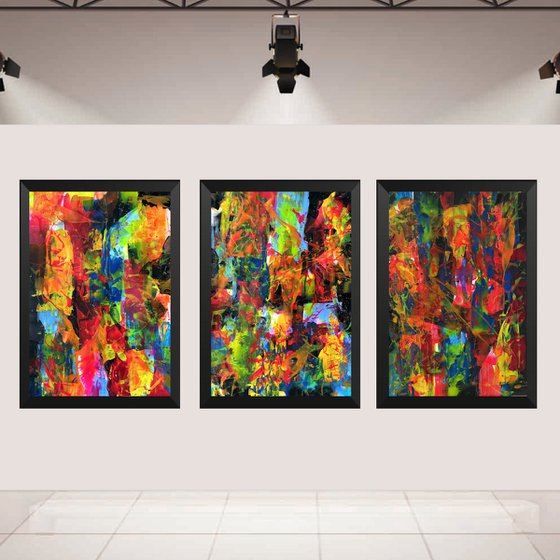 A Journey Through Color - Triptych